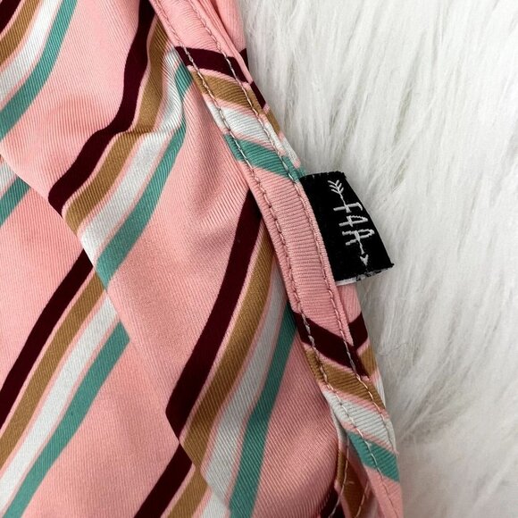 Feather 4 Arrow for Peek Girls Small 6/7 Pink Striped Swim Shorts - Picture 3 of 8